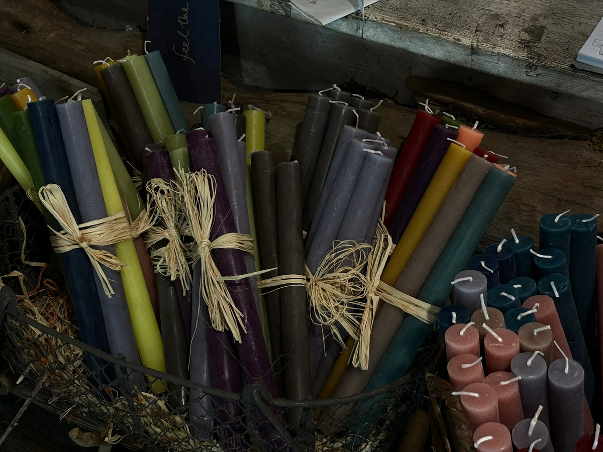 Rustic Dinner Candles.