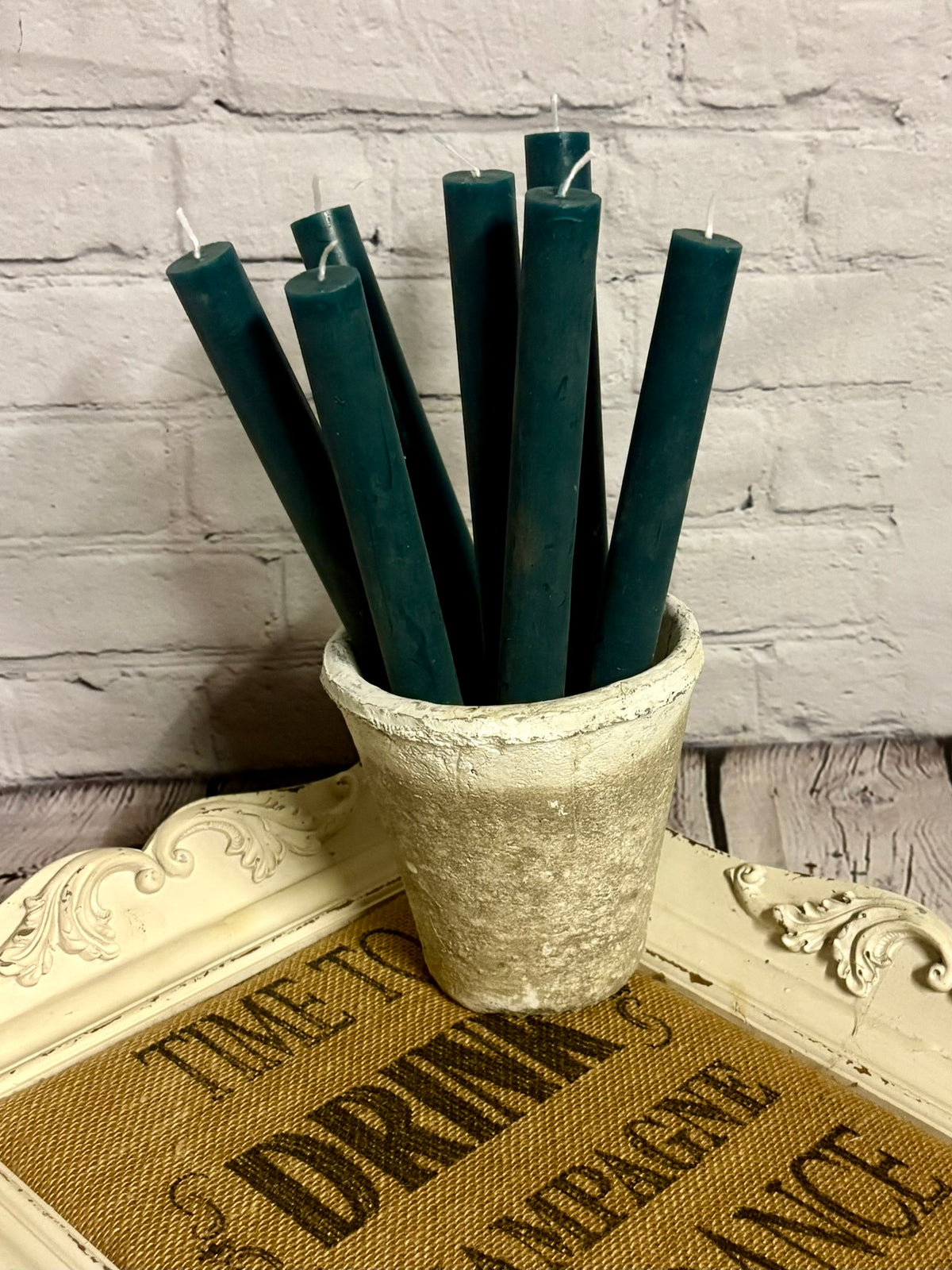 Rustic Dinner Candles.